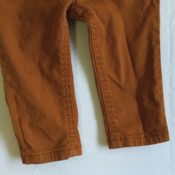 joe fresh cognac brown denim baby jeans 6-12 months unisex gender neutral - Picture 5 of 7
